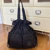 2025 Summer New Large-capacity Leisure Foreign Style Backpack Drawstring Commuting Light College Student Class Shoulder Bag