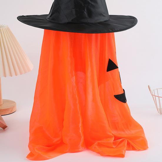 Halloween Hanging Decoration Outdoor Hanging Pumpkin Ghost with Witch Hat for Outside Yard Porch Lawn Tree Decor