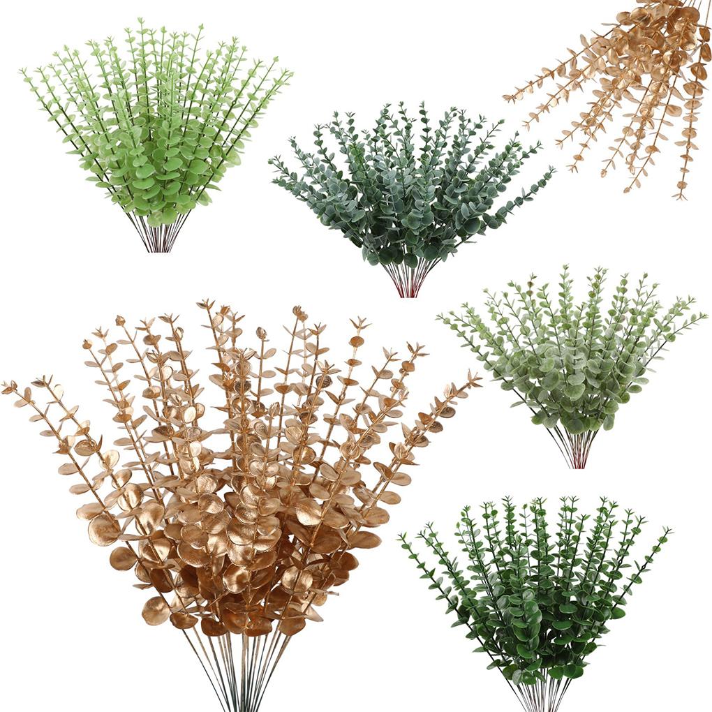 12pack/lot High Simulation Simulated Plants For Artificial Plants Decoration Simulated Plant Bouquet Artificial Flowers