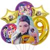 Set di 6 Palloncini in Alluminio con Numeri da 0 a 9 per Festa di Compleanno a Tema Musicale Decorazione Baby Shower Regalo