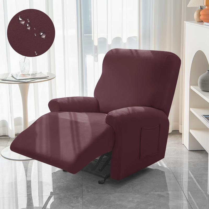 Stretch Recliner Chair Cover Solid Color Anti-dust Sofa Cover All-inclusive Single Sofa Slipcover Protector for Living Room