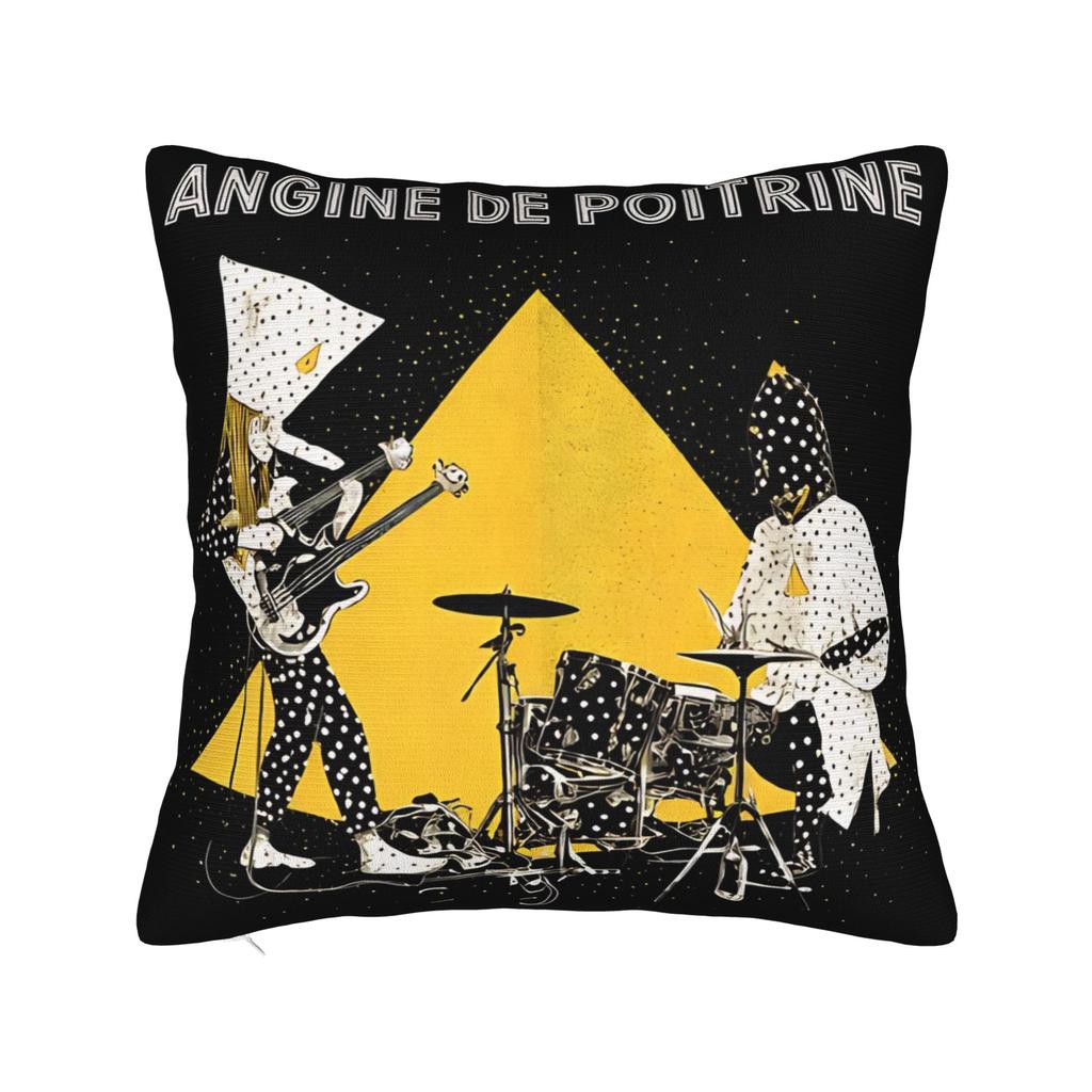 Metal Angine de Poitrine Rock Music Square Pillowcases Polyester Home Cushion Case Creative Decorative Pillow Cover