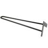 Set of 4 Hairpin furniture legs, height 41 cm, 2 rods, black with plastic feet