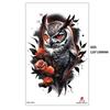 Black Butterfly Owl Sunflower Set Water Transfer Simulation Temporary Tattoo Sticker