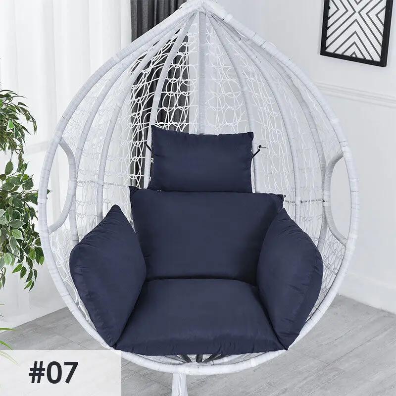Swing Egg Chair Mat Cushion Cover Outdoor Patio Hanging Seat Home Decor Garden Lounger Cushion Cover (No Filling)