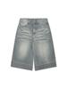 Women Vintage Water Washing Cropped Fashion Jeans Summer New Street Style Thin Denim Shorts Casual Female Knee Length Pants