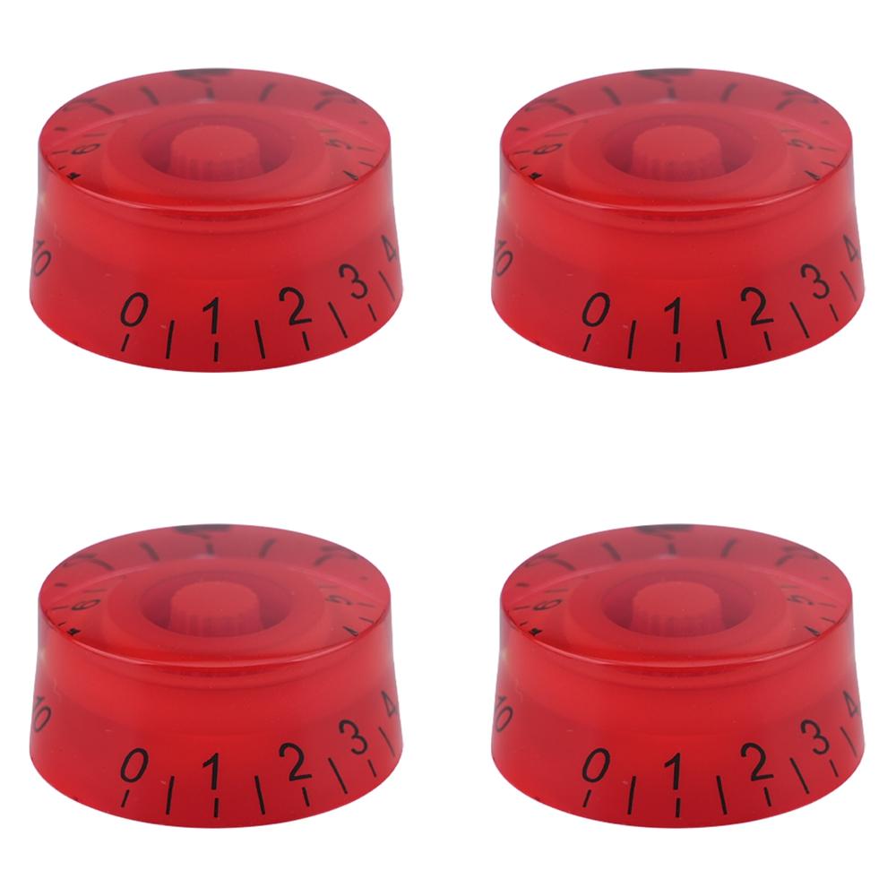 4pcs Guitar Volume Knobs Top Hat Knobs Speed Volume Tone Pedal Control Knobs for Electric Guitar Bass 29 Colors