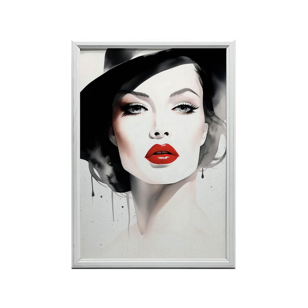 Portrait of Delicacy Portrait of Delicacy, 30X40 Cm, Gold Aluminum Frame, 230 Gsm Matte Paper