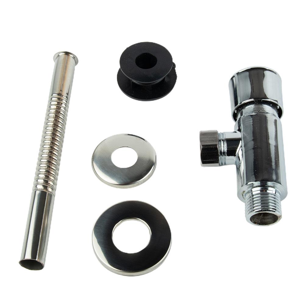 Alloy Flush Valve Flush Valve Silver With Accessories 5.9in
