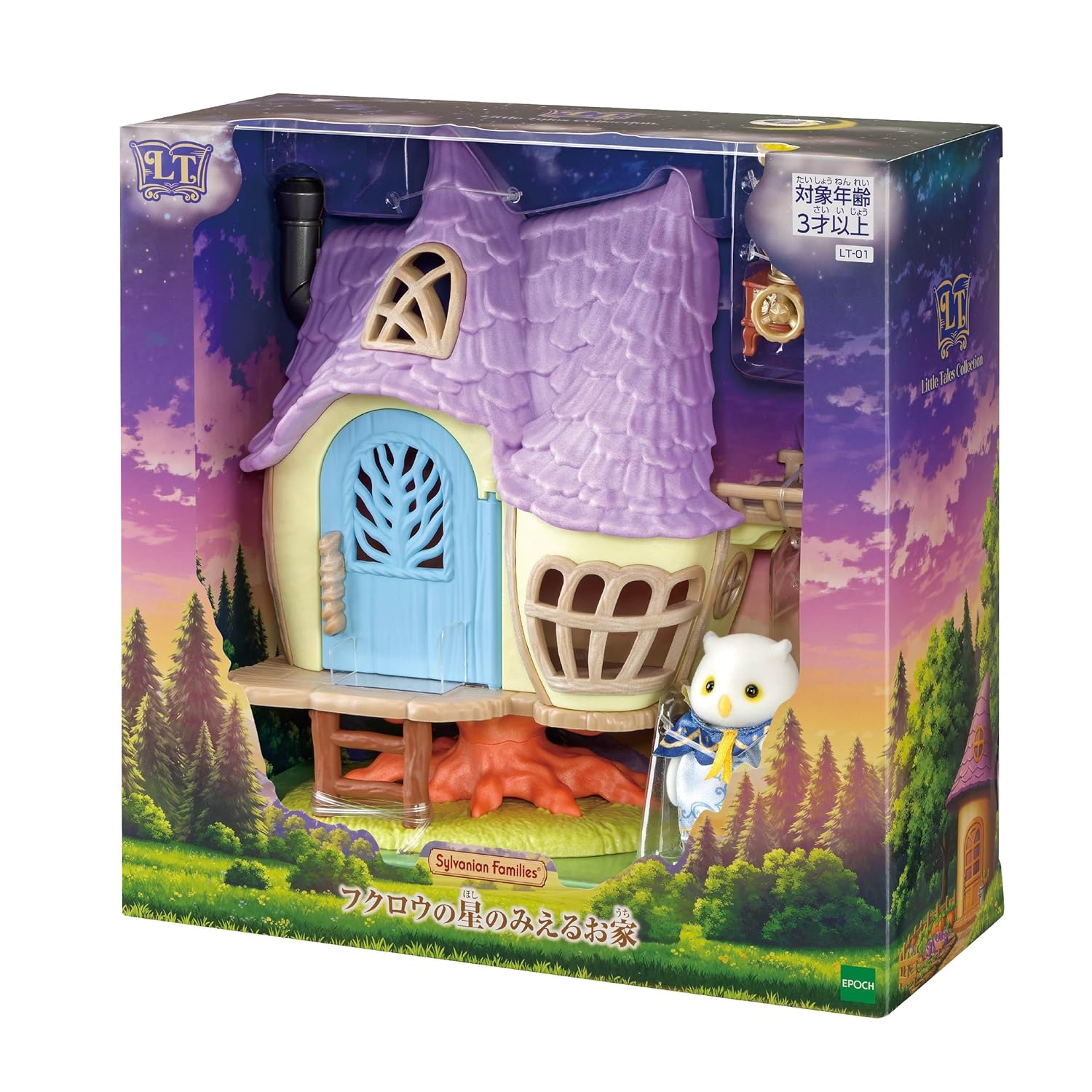 

Sylvanian Families Маленькі Історії Колекція Будиночок Сови Вид на Зірки LT-01 ST Знак Сертифіковано вік 3+ Іграшка Ляльковий Будиночок EPOCH