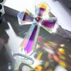 Handmade Crystal Cross Ornament AB Color Crosses Figurine Christian Cross Crafts  Birthday Gift
