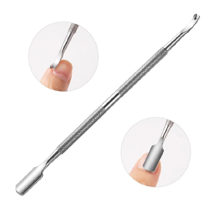 Double Ended Cuticle Pusher Cuticle Trimmer with Fork Nails Polish Remover Cuticle Remover Tool