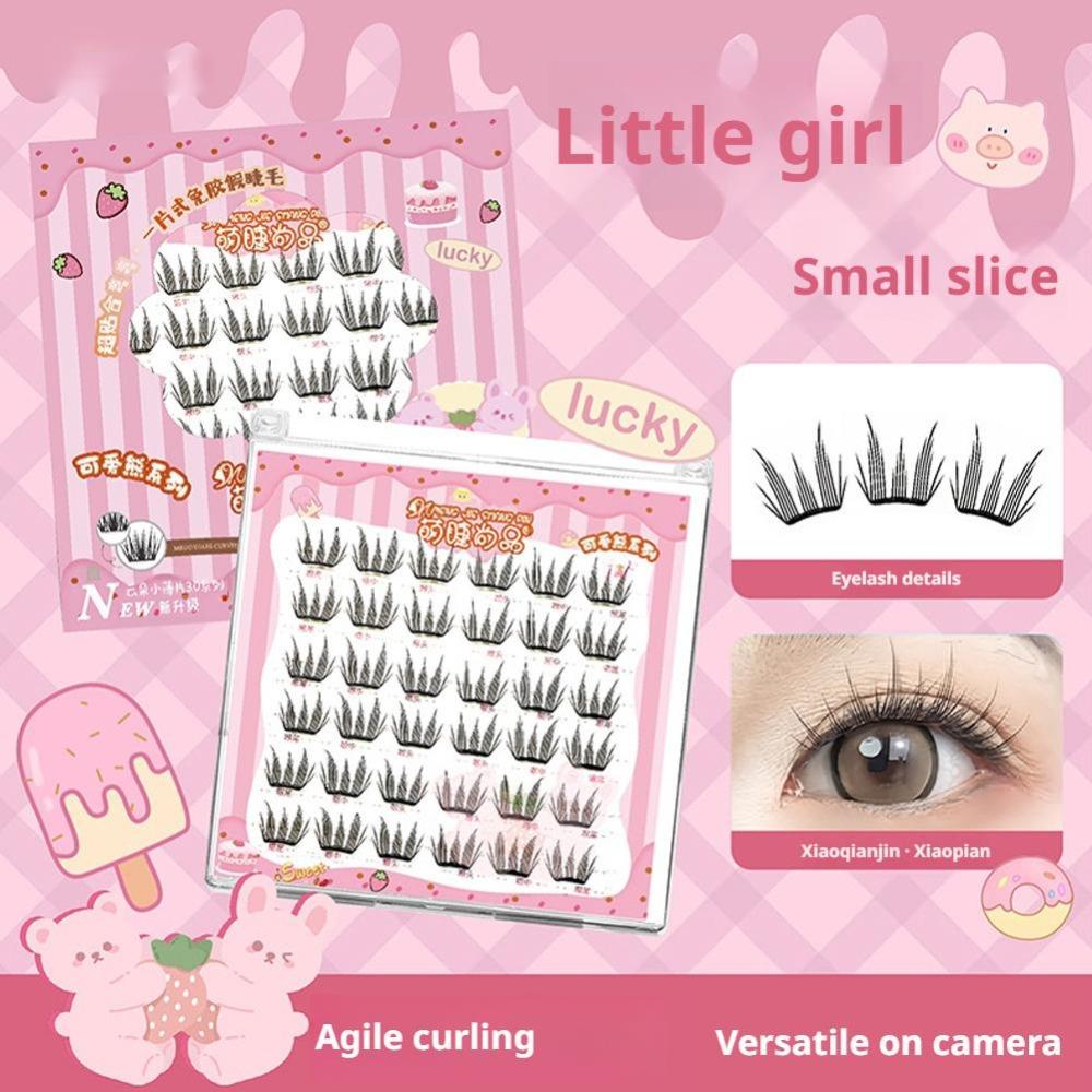 6-Row False Eyelashes Natural Look DIY Lash Extension Kit 3D Faux Mink Lash  Personal Care