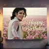 Michael Jackson Fans Birthday Party Decoration Retro 80s 90s Music Banner Tableware Cups Plates Napkin Tablecloth Supplies Gift