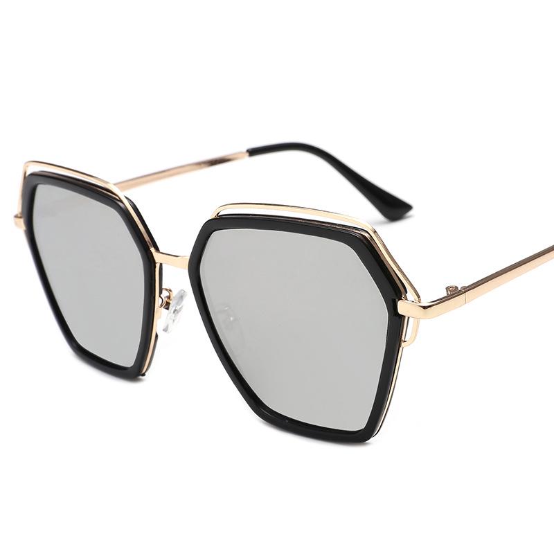 Korean Style Trendy Women's Sunglasses 2025: Irregular Polygon for Round & Long Faces