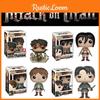 Attack On Titan Levi And Mikasa Pvc Model Toys 13cm Non-static Diy Export Various Colors