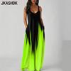 Women's Fashion Summer Spring Colour Block Print Sleeveless V-Neck Loose Waistline Casual Dresses