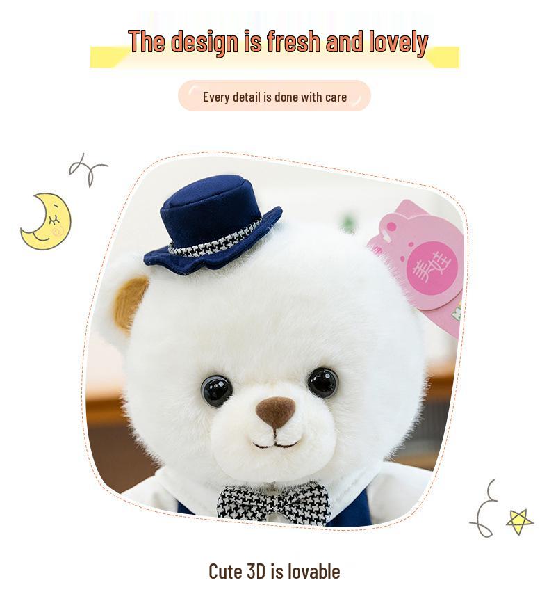 Little Bear Wedding Ornament: Valentine's Day Gift for New Couples and Car Decoration