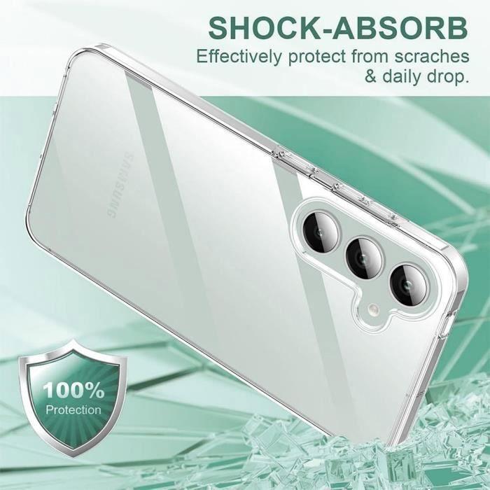 Coque de protection pour Samsung Galaxy S25 - Antichoc - Transparent - Silicone+PC