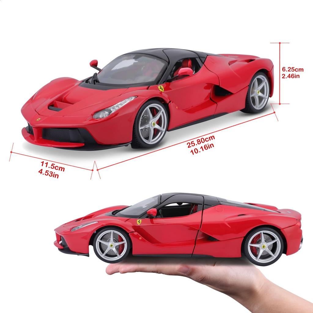 Bburago Seria Signature 1/18 Ferrari LaFerrari Roșu / Mașinuță Model Diecast, Produs Finit 18-16901 RD