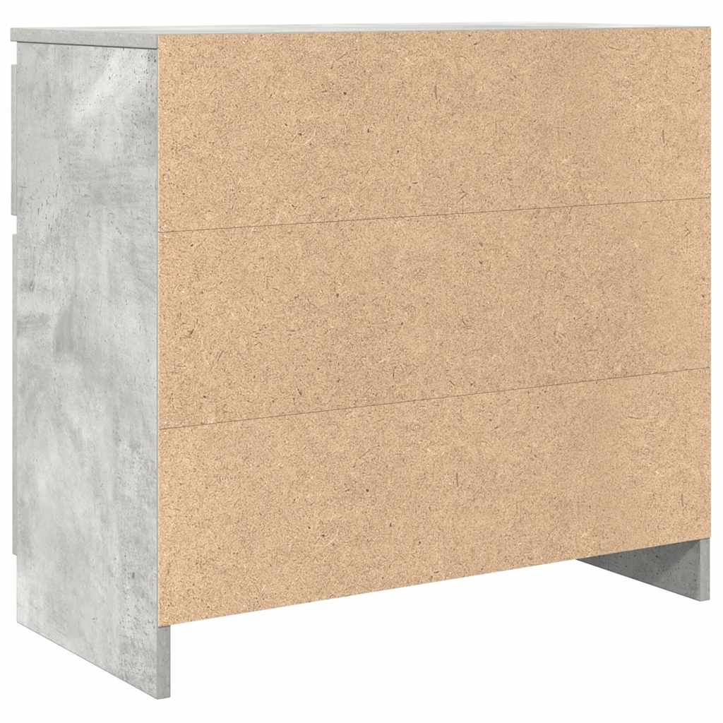 Sideboard with Drawer Concrete Grey 71 x 35 x 65 cm Engineered Wood