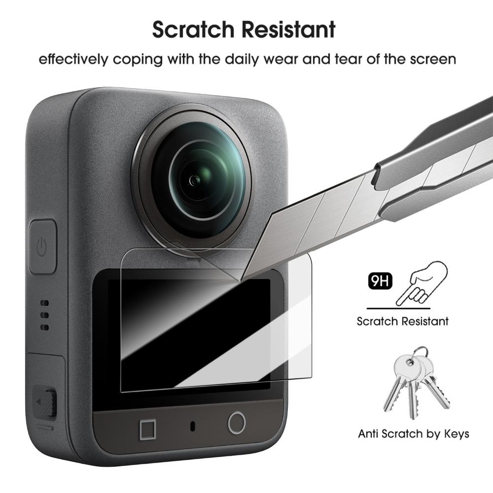 4/1pcs for DJI OSMO 360 Easy To Install Tempered Glass Screen Protector Ultra HD Anti-Scratch Protective Films for DJI Osmo 360
