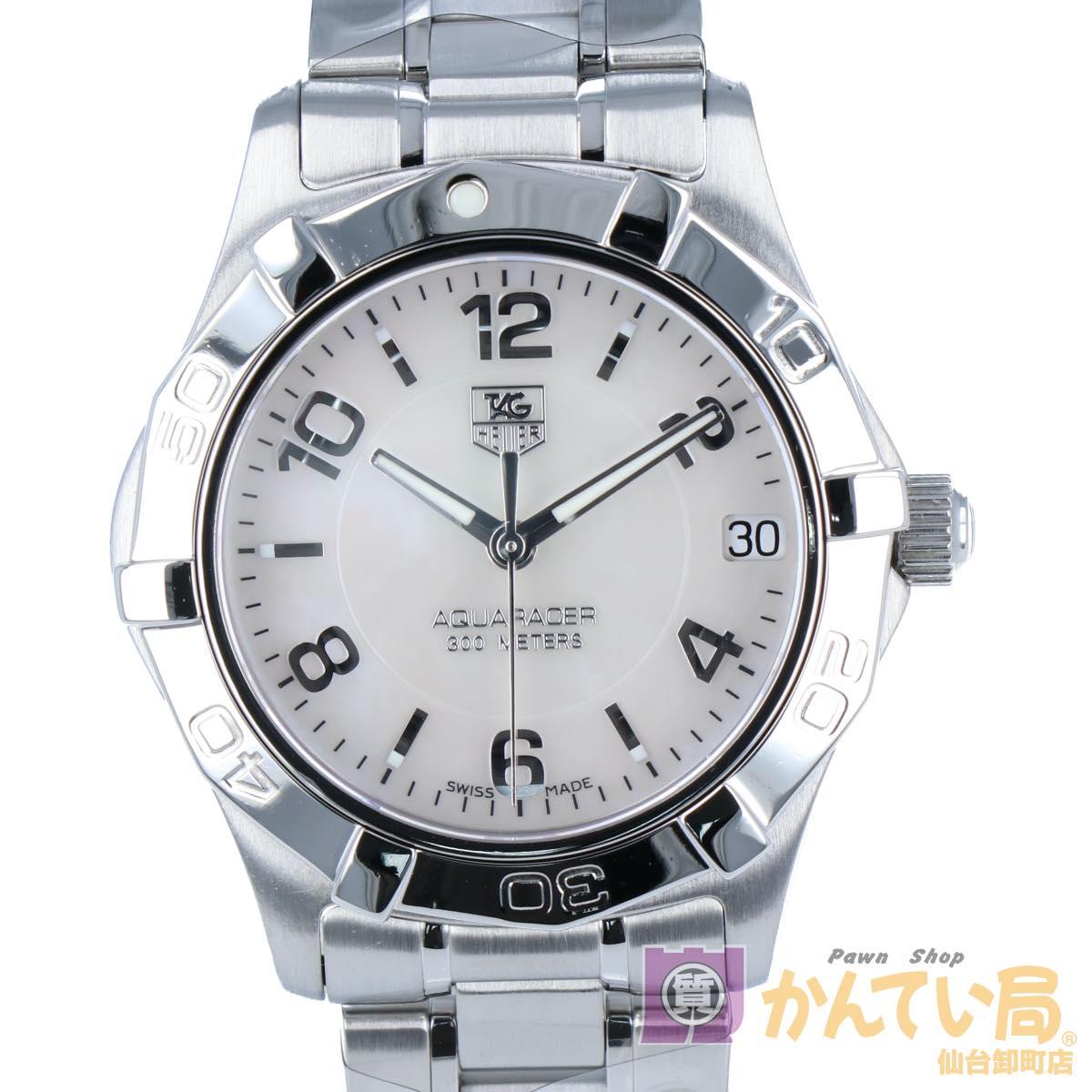 

[TAG Heuer] TAG Heuer Aquaracer Date WAF1311 Quartz White Dial White Dial 34mm SS Stainless Steel Ladies Watch Clock [Used] USED-A [9356] Pawnshop