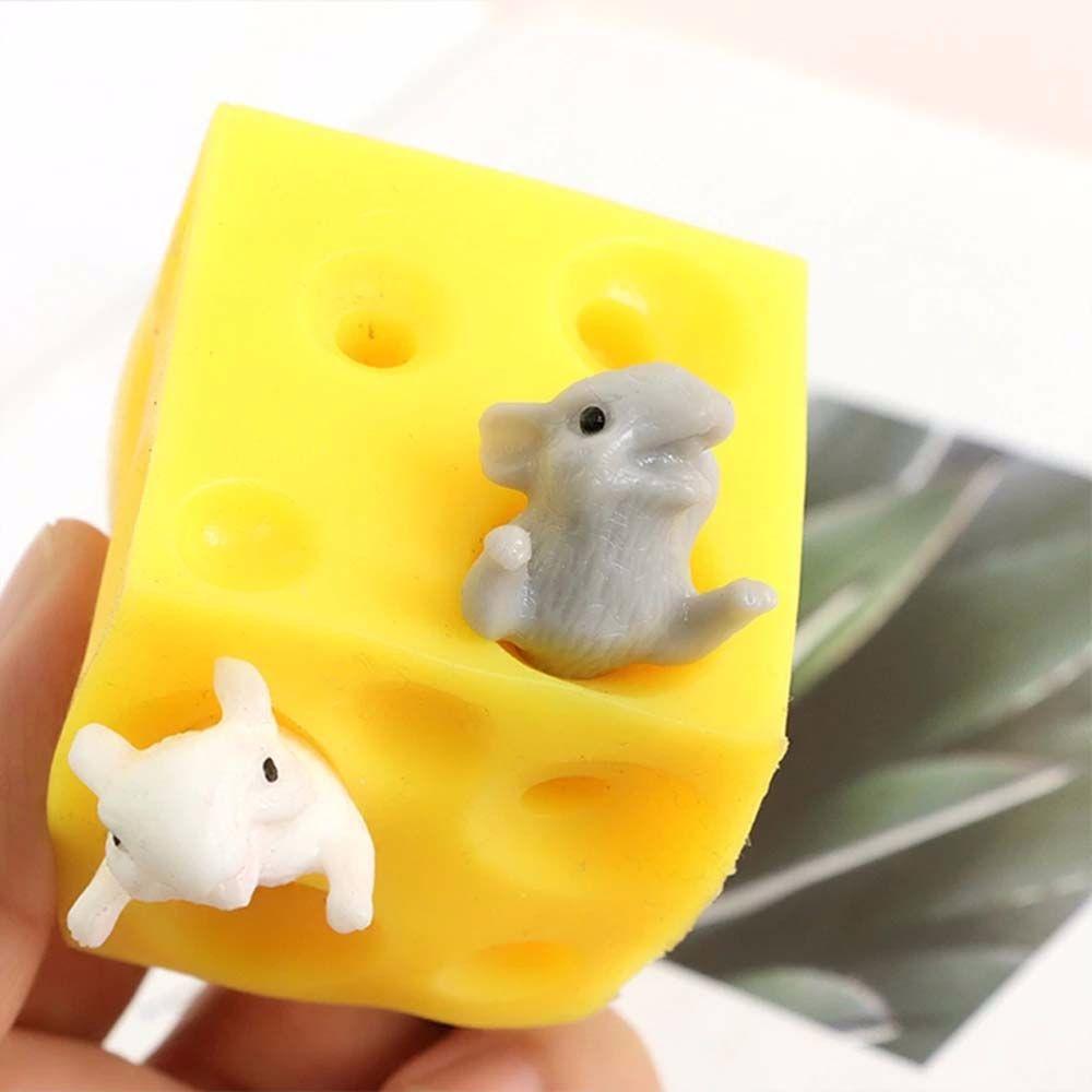 Seek Toy Squishable Toy Sloth Hide And Seek Mouse and Cheese Toy Mouse Steal Cheese Stress Relief