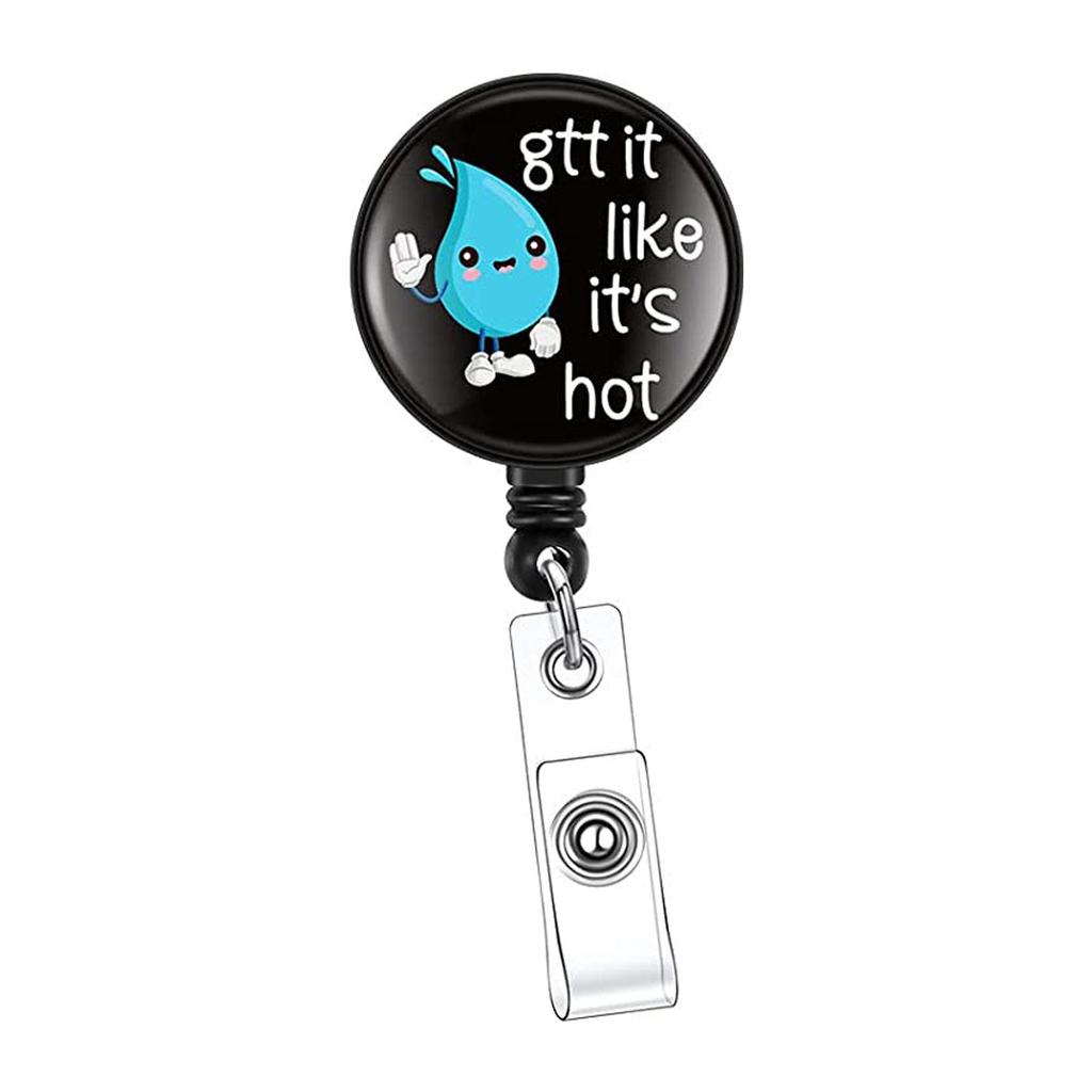 Kreskówka Medyczna zwijana klamra Lekarz Pielęgniarka Licencja na pracę Kreatywna smycz Łatwa do pociągnięcia klamra Certyfikat Nazwa marki