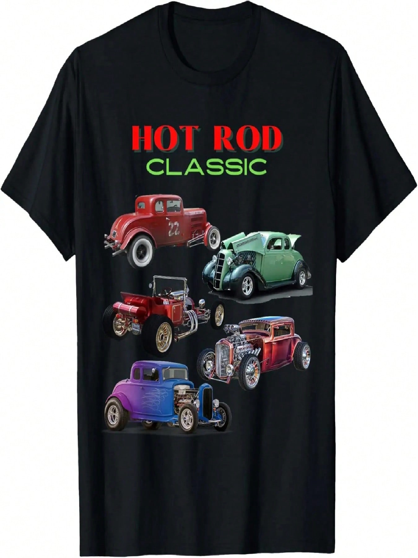 Classic Hot Rod Antique Car T-Shirt S