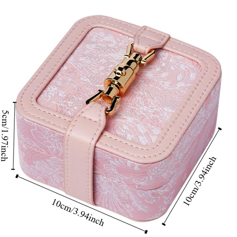Flower Jewelry Packing Box Large Capacity Jewelry Display Box Retro Jewelry Storage Case  Outdoors