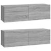 VidaXL TV Units 2 Pcs Sonoma Grey 100x30x30 Cm Engineered Wood820467