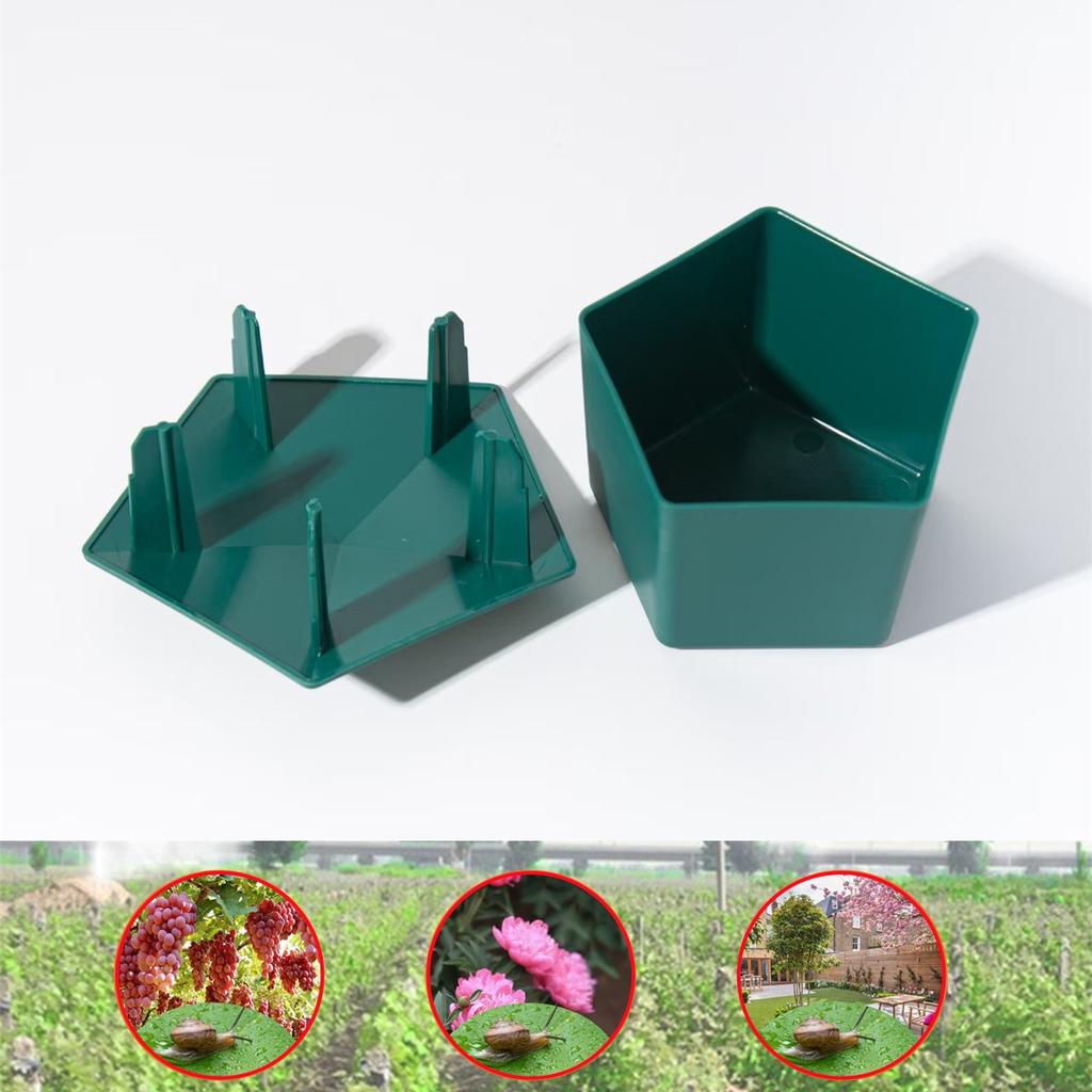 3Pcs Snail Cage Gardening Tool Green Insect Snail Controller Garden Greenhouse Reptile Trap Plant Flower Vegetable Pot Ornaments