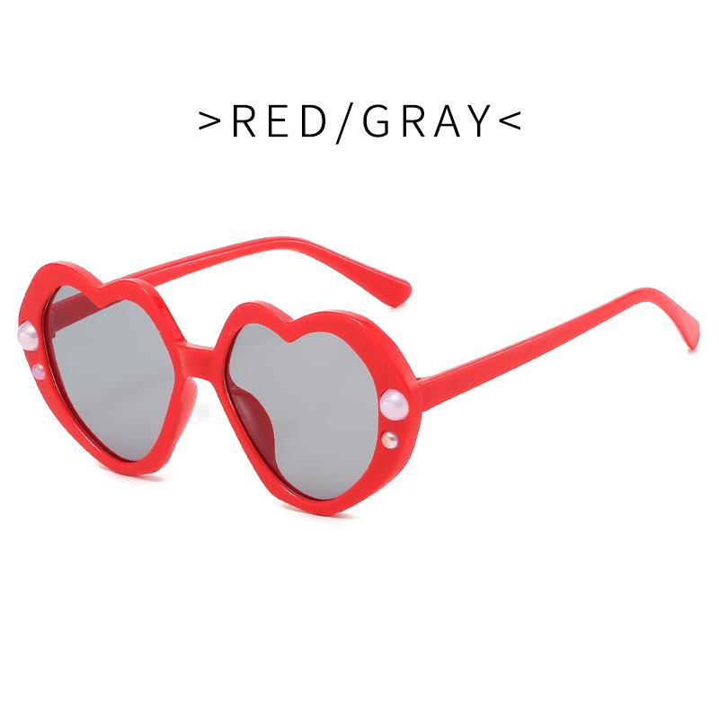 New Kids Sunglasses Fashion Heart Glasses Retro Trend Cute Boys Girls Eyeglasses UV400 Protection