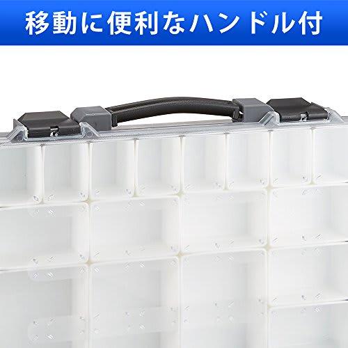 Iris Ohyama Tool Box Accessory Storage Case Transparent Box Parts Separator PS-330 Gray