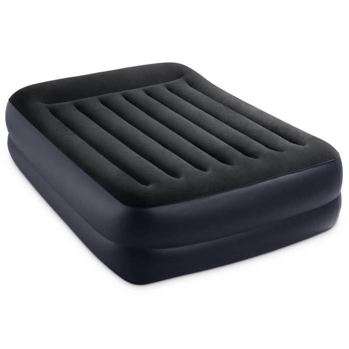 INTEX Luftmadrass 152*203*42 cm REST BED FIBER TECH - Justerbar fasthet - Elektrisk - 2 personer