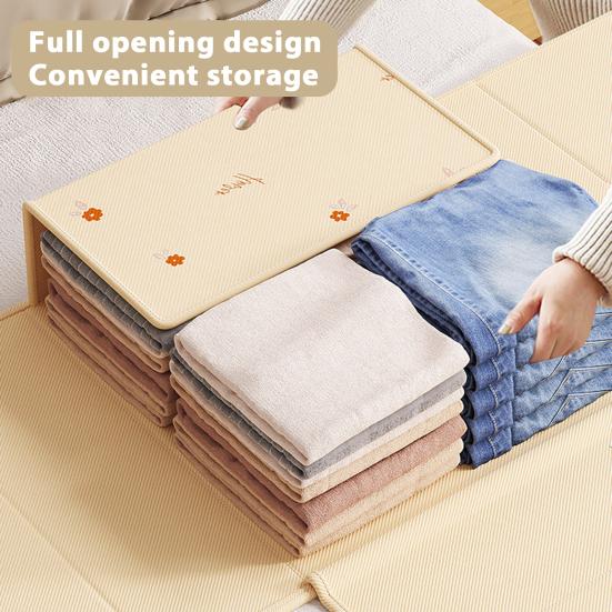 Bed Sheet Organizer Storage Box Large Capacity Dust Proof Foldable Duvet Cover Clothes Blankets Bedding Sheet Container with Handle Clear Window