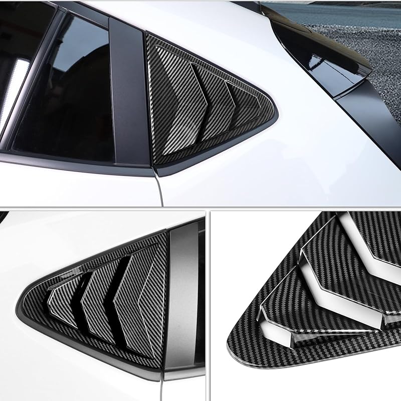 KUNGKIC Subaru 3rd Generation Crosstrek 2022 2023 2024 GU Type Exclusive Rear Side Window Louver Rear Window Shutter Shutter Side Vent Cover Racing