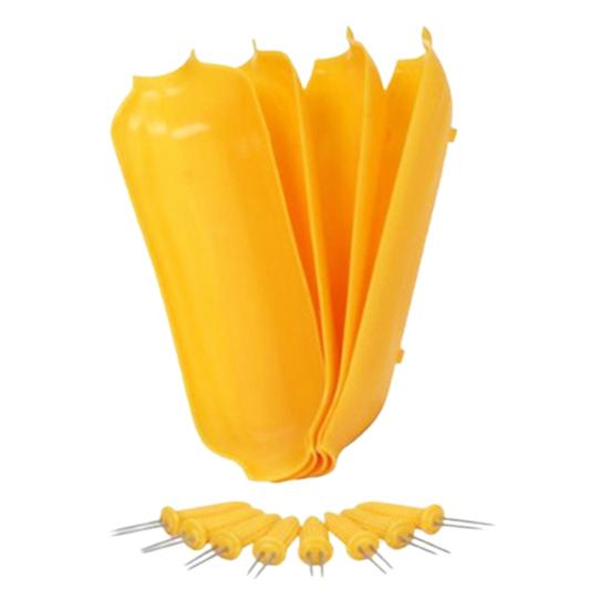 1 Set Maisgabel-Set mit Tablett, tragbar, praktisch, Kochutensilien, genießen Sie köstliche Maiskolben, Heimbedarf