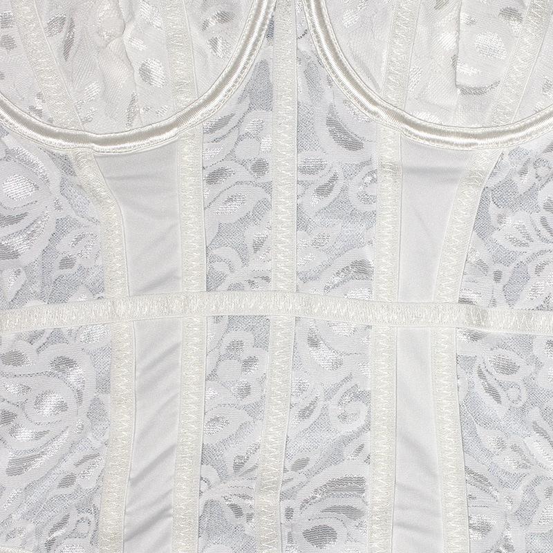 Alluring Lace Patchwork Cutout Bodysuit - Slim Fit Sling Vest