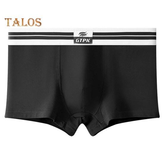 Men Boxer Underwear Mid-rise 3D Cutting U Convex Bag Design Breathable Shorts Briefs Patchwork Color Comfortable Fit Panties