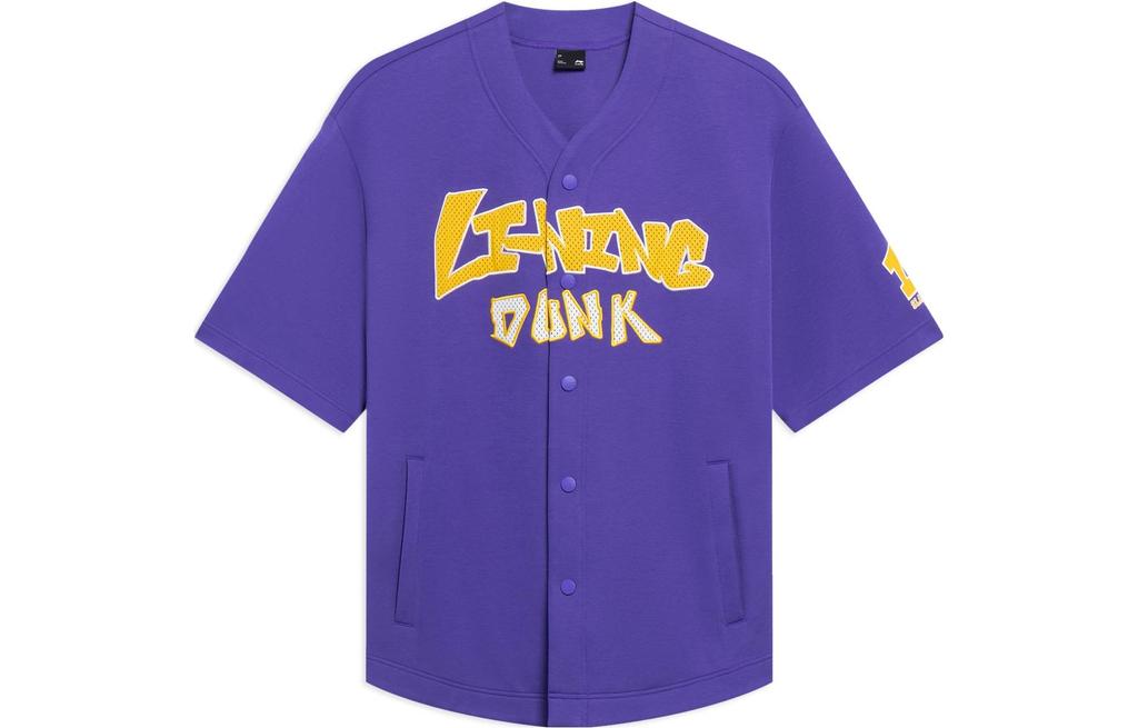 Li Ning Sports Lifestyle Collection Sports Fashion Collection Letter Print Sweatshirt Unisex Free Purple AWDT547-3