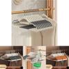 Durable Plastic Clothes Holders With Thickened Edges And Antislip Surface For Home Wardrobe