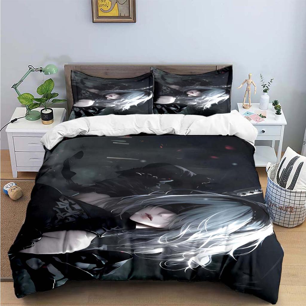 Comforter Famous Film Role A-Automata Nier Print Bedding Sets Bed Supplies Set Bed Comforter Set Bedding Set Luxury Gift