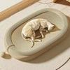 Wear-resistant Cat Paw Board Basin Oval Pet Bed Nest Chew Bite Toy Cat Claw Board  Indoor Use