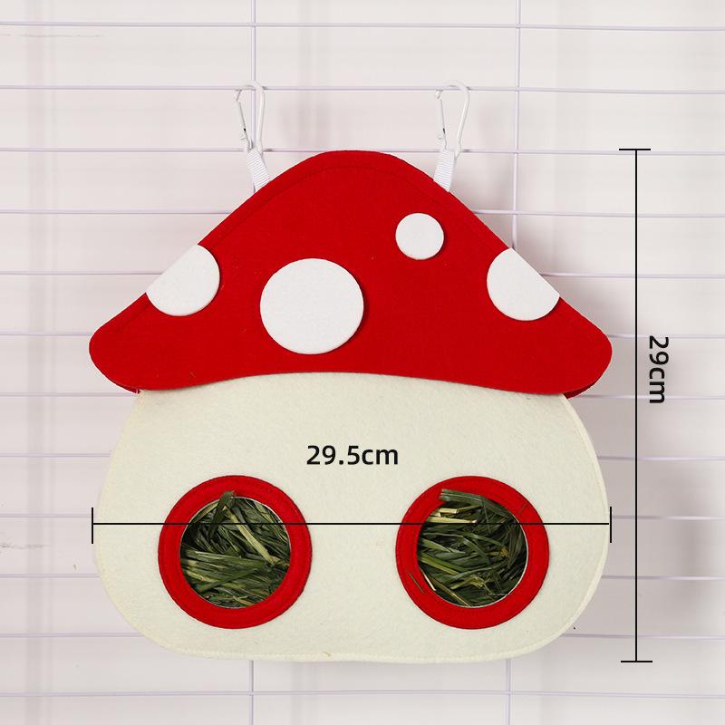 1pc Rabbit Straw Bag Fun Feeding Bag Guinea Pig Chinchilla Hanging Straw Bag Rabbit Hay Bag Food Bag Suitable for Gifts To Friends and Family