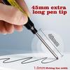 45mm Waterproof Deep Hole Marker Pens Long Nib Head Carpenter Pen Multi-purpose athroom Woodworking Long Head Carpenter Pen
