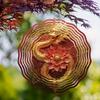 360 Degree Rotating 10 Inch Hanging Wind Spinner for Outdoor Balcony Garden Decor Elegant Gift for Spring and Summer