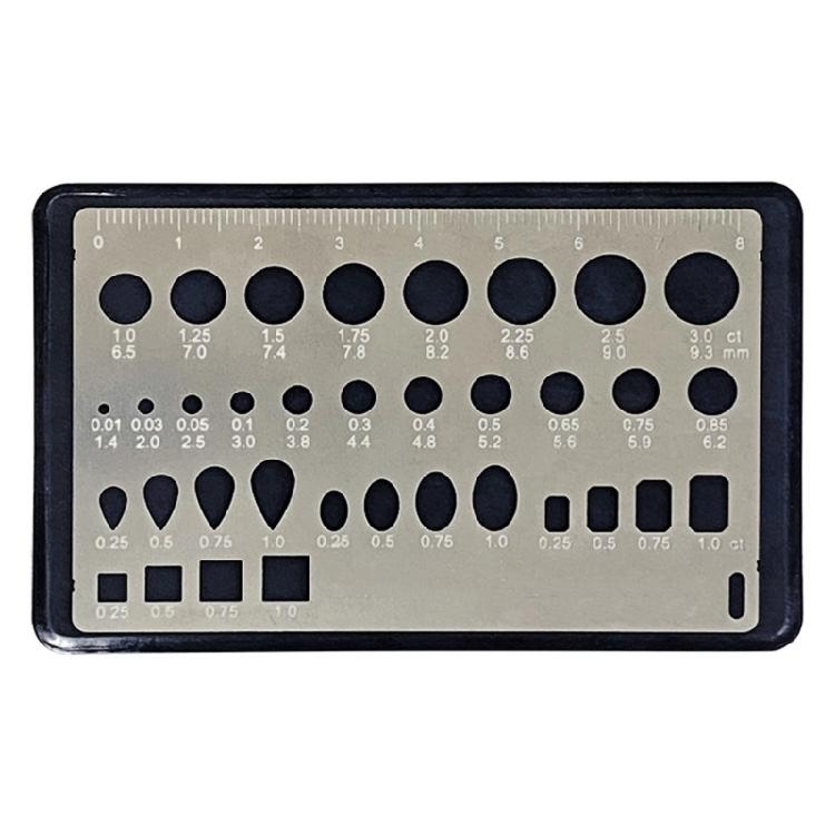 Instrument de măsurare cu șubler, indicator de dimensiune diamantat, esențial, precis, pentru fabricarea bijuteriilor și evaluarea gemologilor