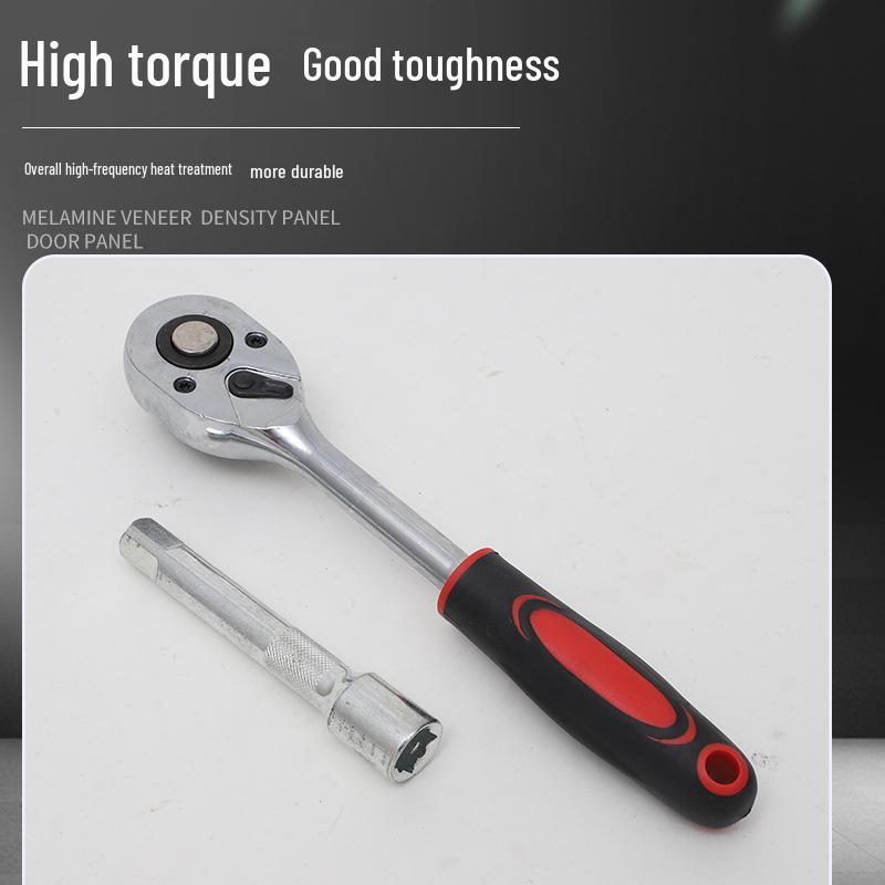 12-Piece Ratchet Socket Wrench Kit: Hex, Large-Medium-Small, Two-Way Quick Release